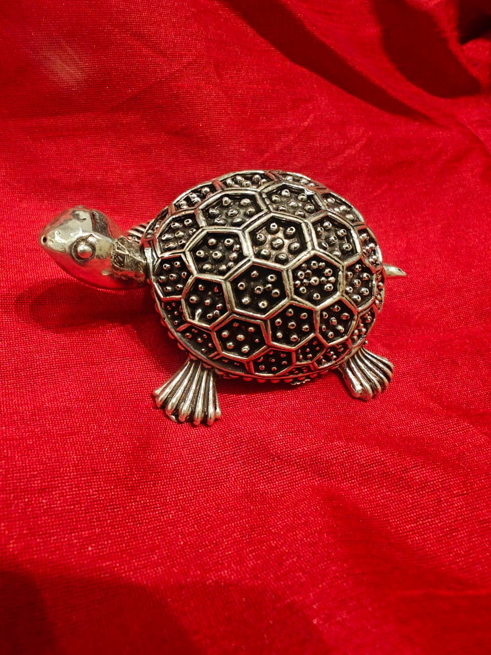 Numerology Turtle Statue – Semisolid – Antique – Sterling - Article