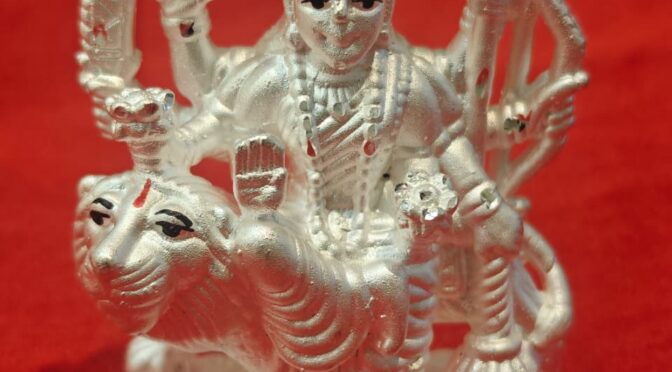 Mata Rani Statue – Hollow – Silver – Article