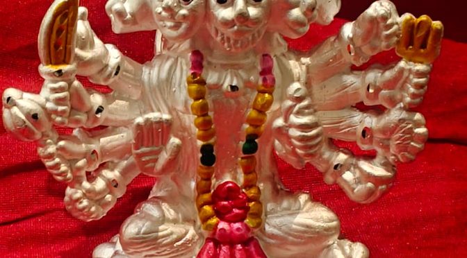 Panch Mukhi Hanuman – Hollow – Silver – Article