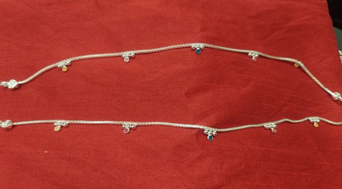 Multi Color Multi Chime Pajeb Set – Pajeb – Silver – Jewelry