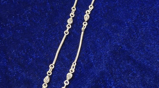 Leaf Etched Payal Set – Silver – Jewelery – Payal – Heritage
